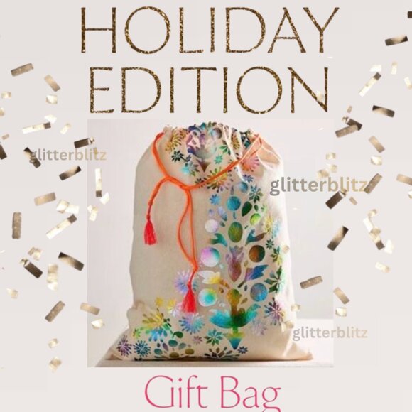 Two Free People Holiday Edition Gift Bags in Large - Buti Logo Gift Sak - Picture 4 of 10